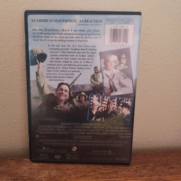 Flags of Our Fathers (DVD, 2006) Pre-Owned Tested Working Good Shape Great Movie - Picture 2 of 2